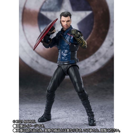 Tamashii Nations S.H.Figuarts The Falcon and The Winter Soldier The Falcon and The Winter Soldier Bandai Spirits S.H.Figuarts Action Figure Bucky Barnes 