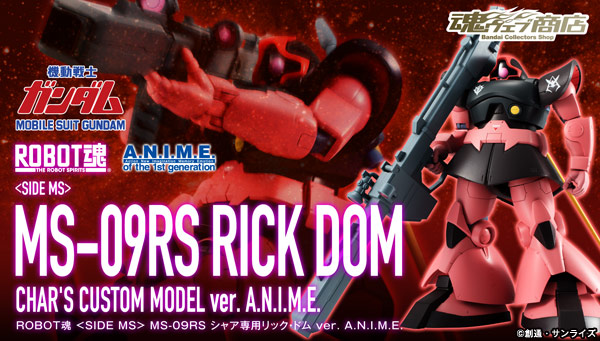 ROBOT Spirits <SIDE MS> MS-09RS Char dedicated Rick Dom ver. A.N.I.M.E.