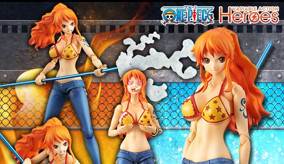 ONE PIECE Variable Action Heroes Nami Punk Hazard Action Figure Megahouse 