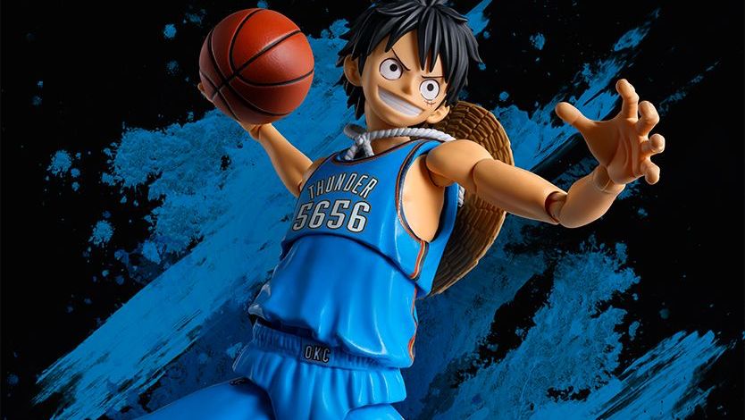 S.H.Figuarts ONE PIECE x NBA MONKEY.D.LUFFY-OKLAHOMA CITY THUNDER ver.-