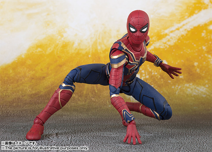Giappone Versione Bandai S.H FIGUARTS IRON SPIDER Avengers/Infinity War 